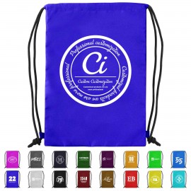 Personalized 210D Polyester Drawstring Backpack