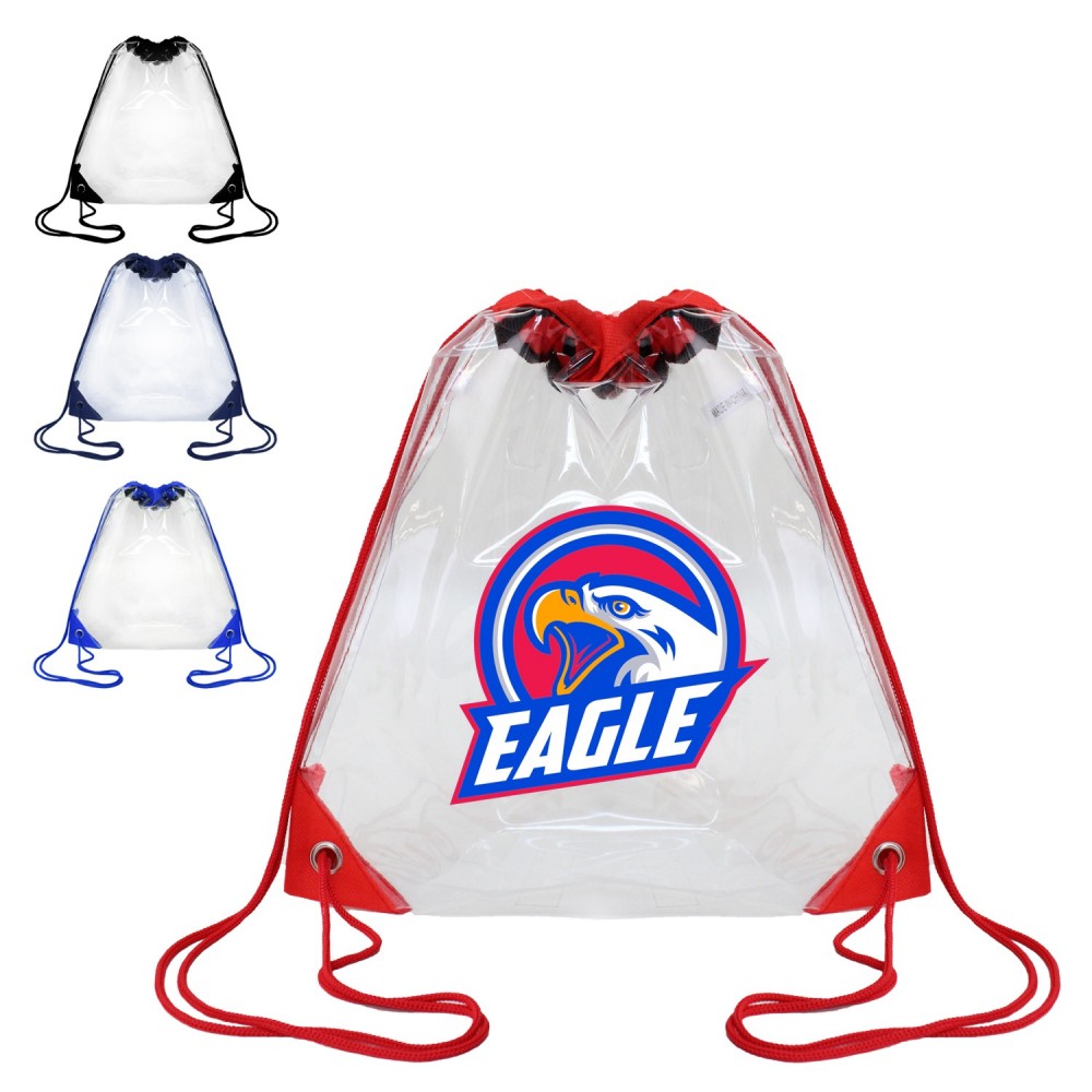 Customized Clear Drawstring Backpack