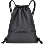 Football Shape Fabric Drawstring W/ Zipper with Logo
