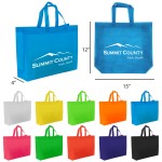 Non-Woven Shopping Bag Grocery(16in W x 12in H x 4.5in D) with Logo