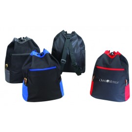 Drawstring Backpack with Logo