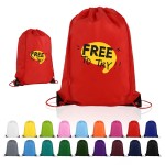 Budget Custom Drawstring Bag with Reinforced Corners with Logo