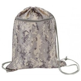 Personalized Digital Camo Drawstring Tote Bag with Zipper Front Pocket  Personalized Digital Camo Drawstring Tote Bag with Zipper Front Pocket