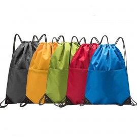 Custom Sports Oxford Drawstring Backpack with Pocket  Custom Sports Oxford Drawstring Backpack with Pocket