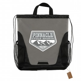 Rainier Recycled Drawstring Bag with Logo