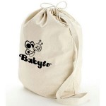 Medium Canvas Drawstring Bag with Logo