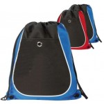 Q-Tees Drawstring Backpack with Logo