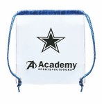Customized Stadium Approved Clear Drawstring Backpack