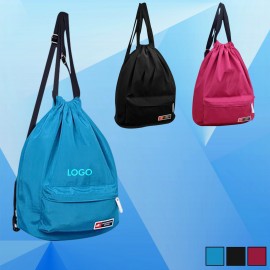 Backpack w/ Front Zipper Backpacks with Logo