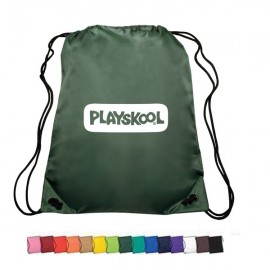 210D Polyester Drawstring Backpack with Logo