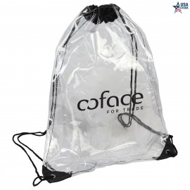 ClearView QuickCinch Clear Sling Bag with Logo