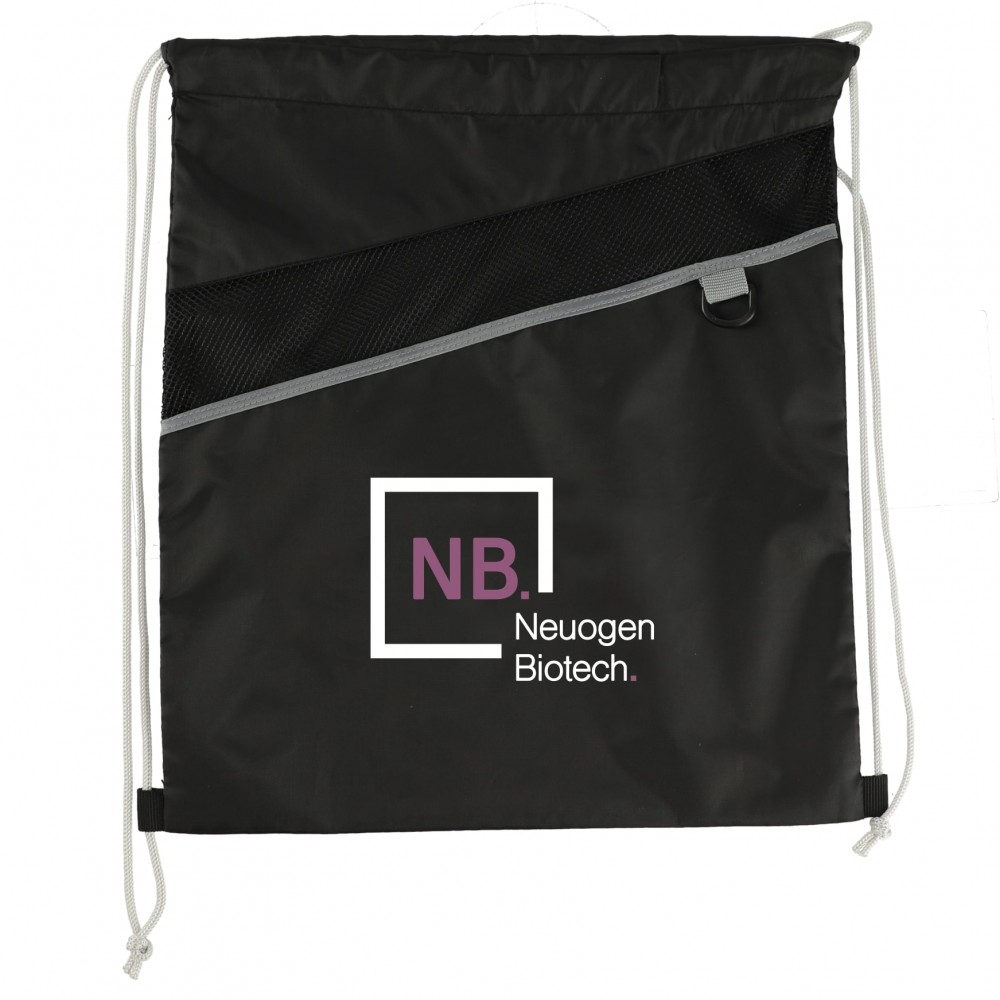 Combo Recycled Drawstring Bag with Logo Combo Recycled Drawstring Bag with Logo