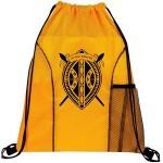 Personalized Dual Pocket Drawstring Backpack