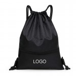 420D Polyester Gym Bag w/Drawstring (18"x13.3") with Logo