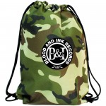 Simply Camo Drawstring Tote Bags with Logo