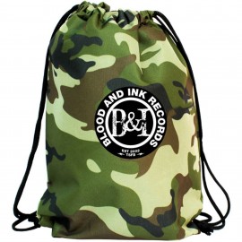 Simply Camo Drawstring Tote Bags with Logo