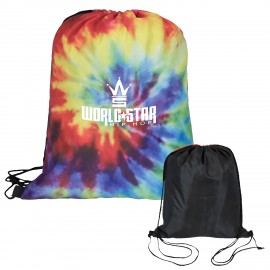 Custom Tie Dye Drawstring Backpack