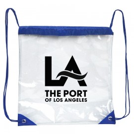Custom Clear Drawstring Backpack (12"x12")