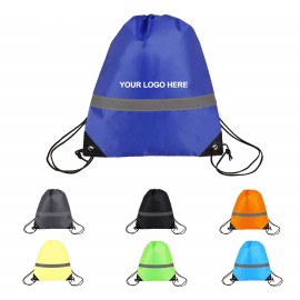 Reflective Drawstring Backpacks with Logo