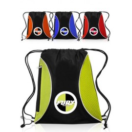 Customized Zipper Side Drawstring Backpacks  Customized Zipper Side Drawstring Backpacks