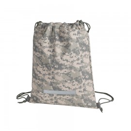 Camouflage Drawstring Backpack with Logo