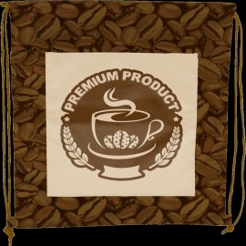 Full Dye Sublimation Standard Polyester Drawstring Bag with Logo