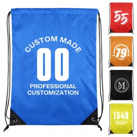 13" x 17" Polyester Cinch Bag with Logo