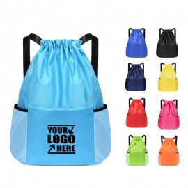 Heavy-duty Drawstring Backpack with Logo