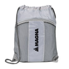 Personalized The Leader Drawstring Bag - Grey