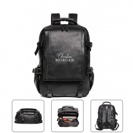 Business Leather Backpack with Logo  Business Leather Backpack with Logo