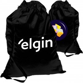 Drawstring Laundry Bag w/ Shoulder Strap 24" X 34" with Logo