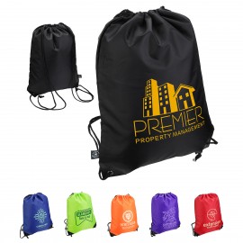 Grab 'N Go RPET Budget Drawstring Backpack with Logo