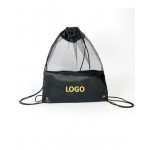 Mesh Drawstring Bag Backpack with Logo
