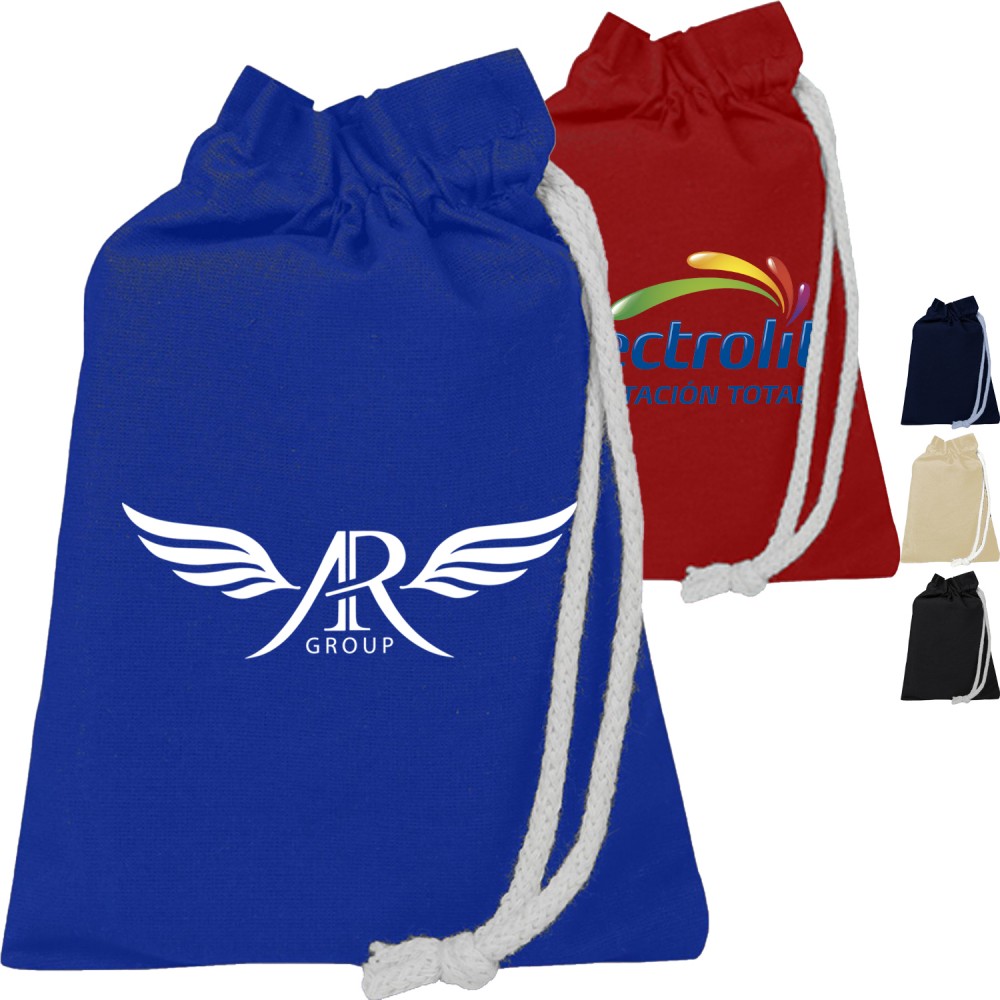 Promotional 100% Cotton Sheeting Passport Drawstring Bag USA Decorated (6" x 8") Promotional 100% Cotton Sheeting Passport Drawstring Bag USA Decorated (6" x 8")