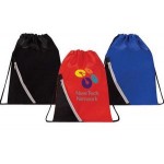 Personalized Zipper Pocket Drawstring Backpack / Bag