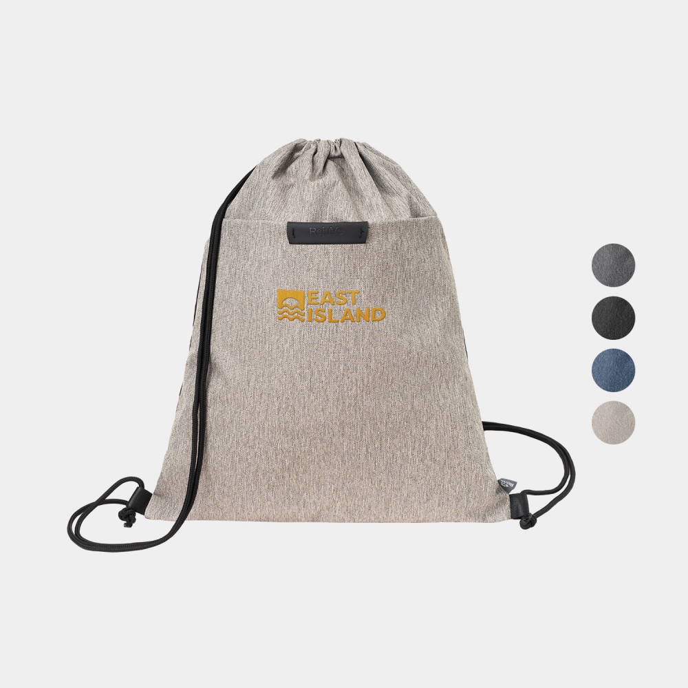 Promotional RejuVe X-PAK Recycled Heather Drawstring Bag Promotional RejuVe X-PAK Recycled Heather Drawstring Bag