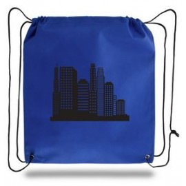 Water Repellant Drawstring Backpack (16"x18") with Logo