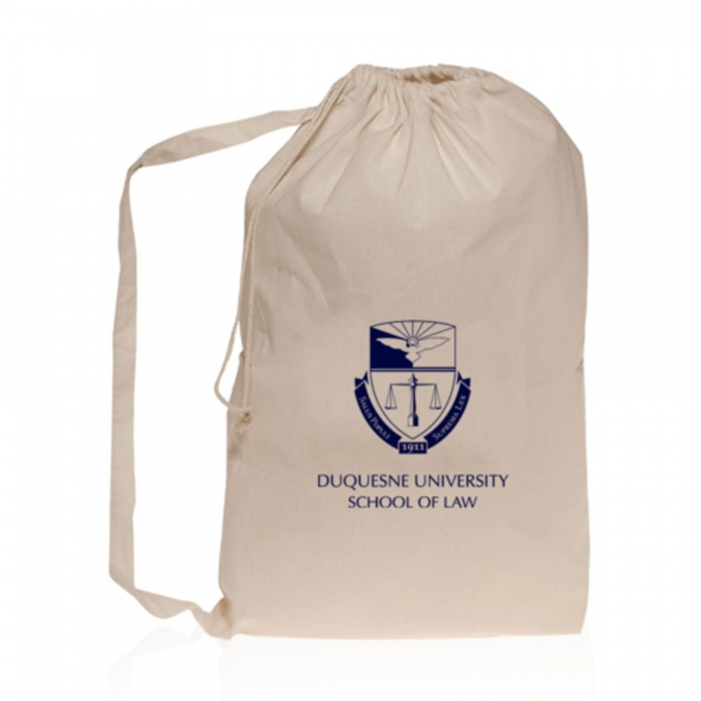 Natural Cotton Laundry Bags for Collegiate with Logo Natural Cotton Laundry Bags for Collegiate with Logo