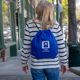 Jumbo Non-Woven Drawstring Backpack with Logo