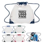 Logo Branded Clear Drawstring Bag Waterproof Stadium Drawstring Backpack