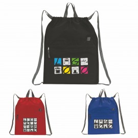 Contempo Drawstring Backpack with Logo