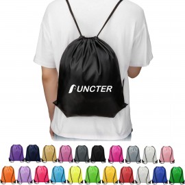 Customized 6.6 x 9.4" 210D Polyester Drawstring Bag