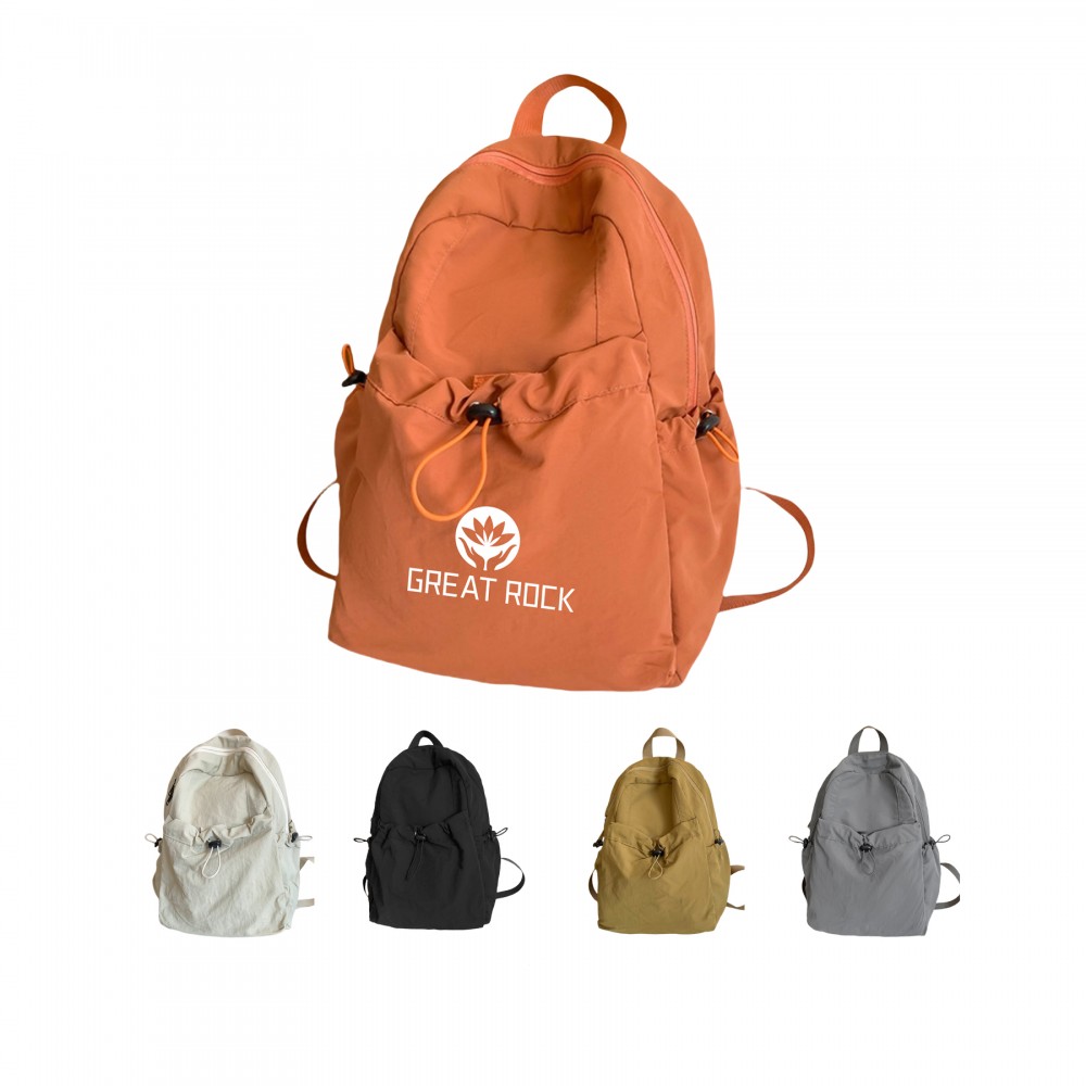 Custom Large Capacity Waterproof Nylon Lightweight Casual Travel Backpack