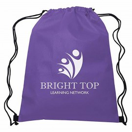 Non-Woven Drawstring Backpack with Logo  Non-Woven Drawstring Backpack with Logo