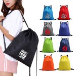 Polyester Waterproof Drawstring Bag Home Travel Storage Use with Logo