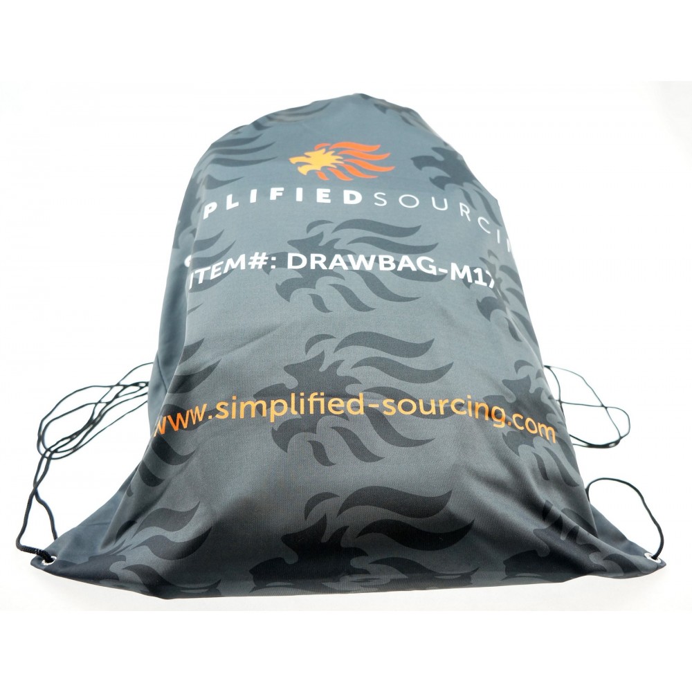 Logo Branded Microfiber Drawstring Bag