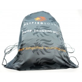 Logo Branded Microfiber Drawstring Bag  Logo Branded Microfiber Drawstring Bag