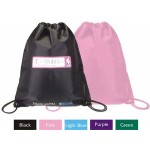 Basic Drawstring Backpack with Logo