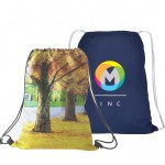 Personalized Travel Cotton Drawstring Gym Backpack (15"x18")