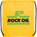 Oriole Polyester Drawstring Bag with Logo